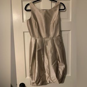 White House Black Market Gold Cocktail Dress